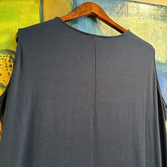 LILLA | P navy straight cut dress with middle seam size Large. NWOT - Picture 4 of 8